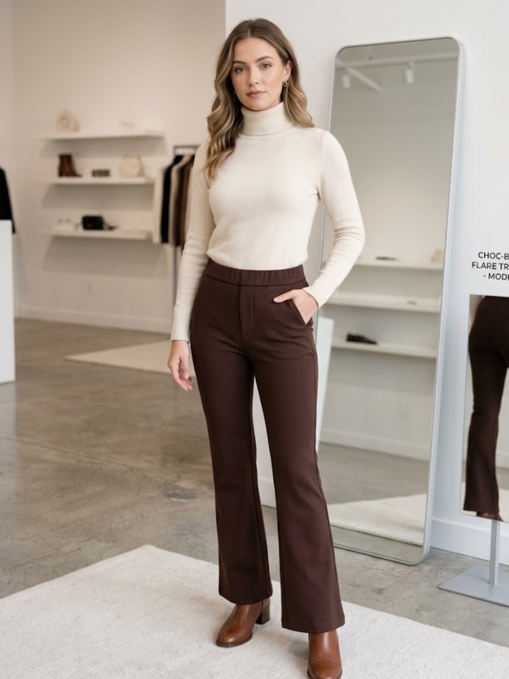 Wide Leg Sculpting Pants Burgundy Trousers Good American Size 0 W26